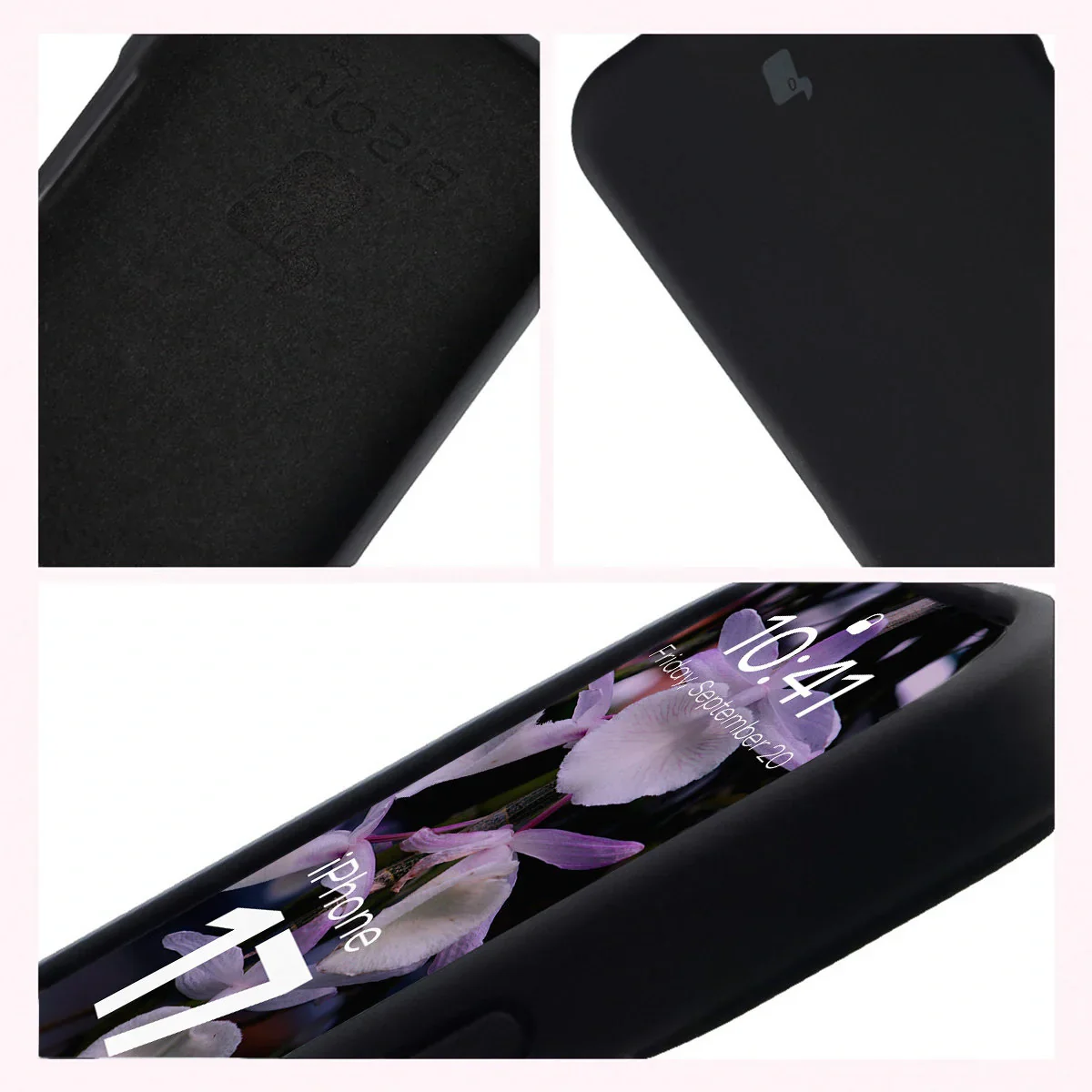 Silikon Handyhülle für iPhone 17, Bizon Soft Case, Schwarz - Image 6