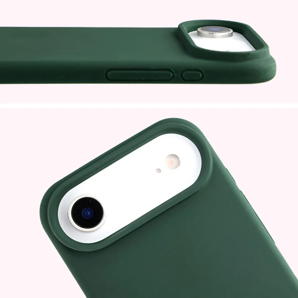 Silikon Handyhülle für iPhone Air, Bizon Soft Case, Dunkelgrün - Image 5