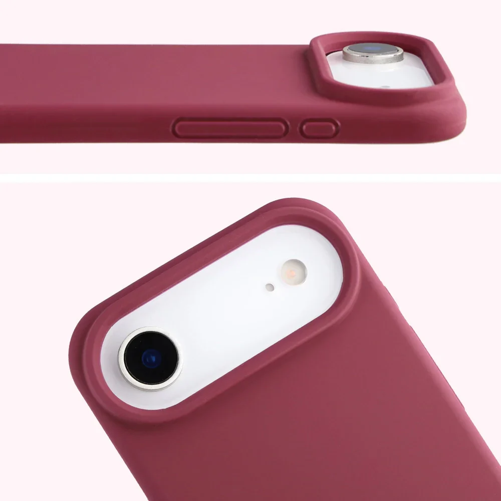 Silikon Handyhülle für iPhone Air, Bizon Soft Case, Pflaumenfarbe - Image 5