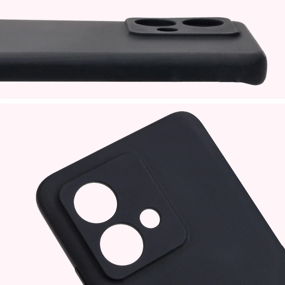 Silikon Handyhülle für Motorola Edge 40 Neo, Bizon Soft Case, Schwarz - Image 5