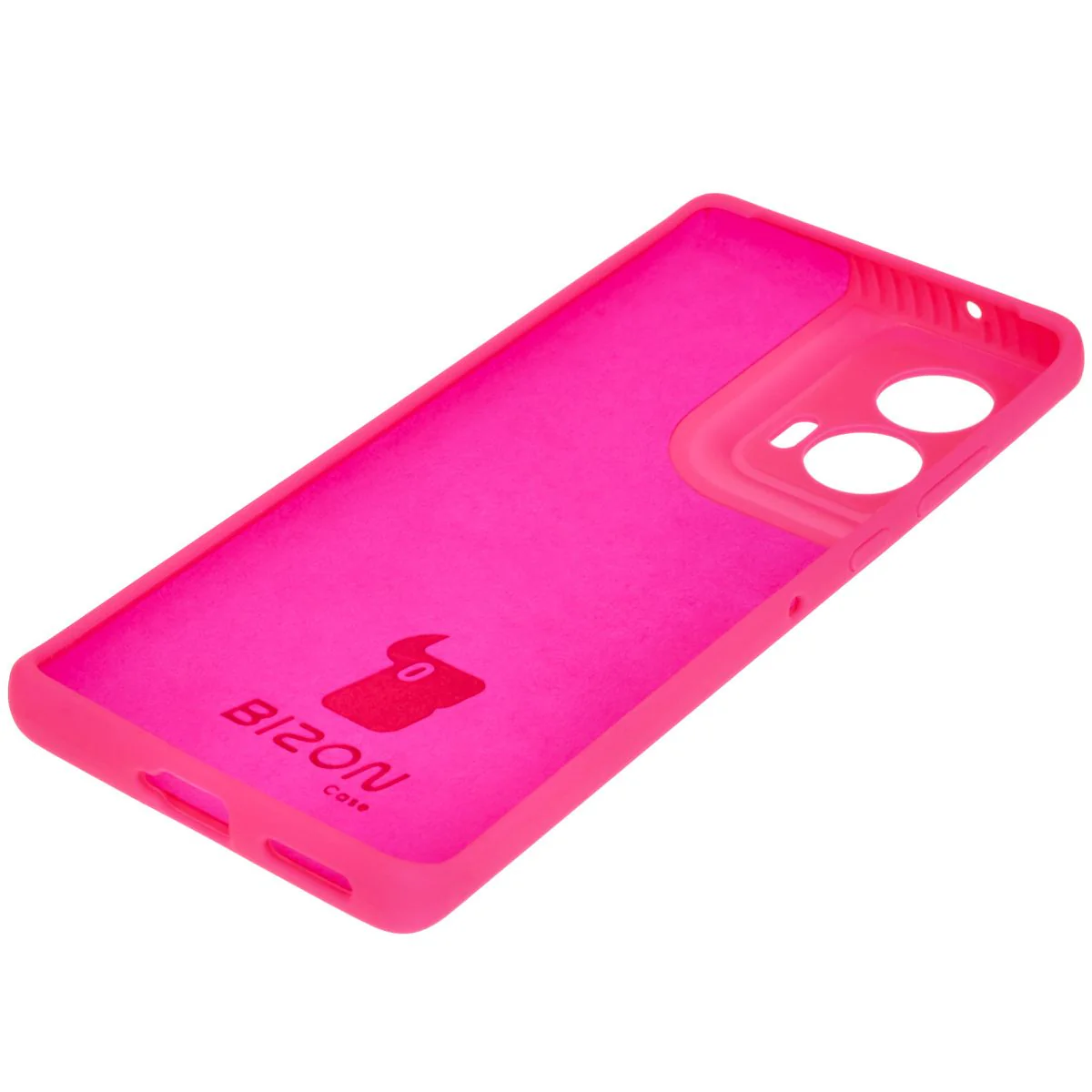 Silikon Handyhülle für Motorola Edge 50 Fusion, Bizon Soft Case, Neon-Pink - Image 4