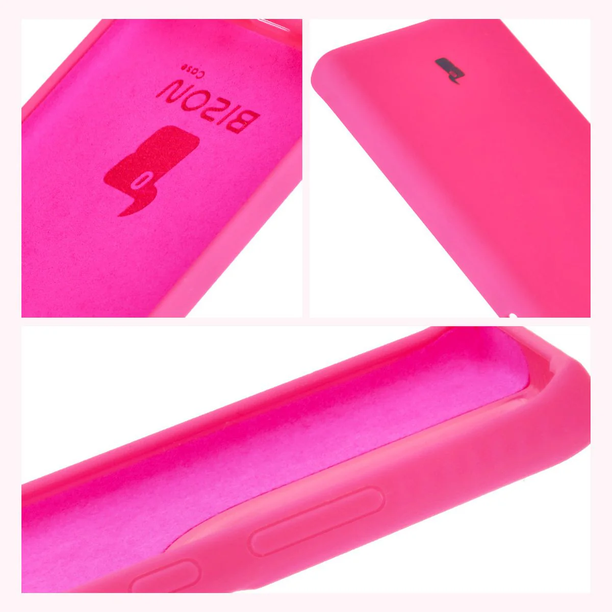 Silikon Handyhülle für Motorola Edge 50 Fusion, Bizon Soft Case, Neon-Pink - Image 6