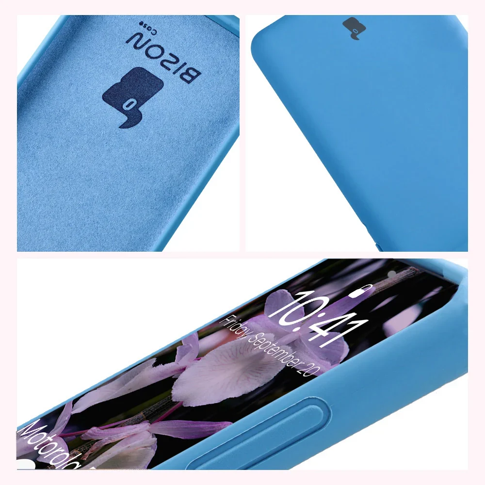 Silikon Handyhülle für Motorola Edge 60 Fusion / 60, Bizon Soft Case, Blau - Image 6