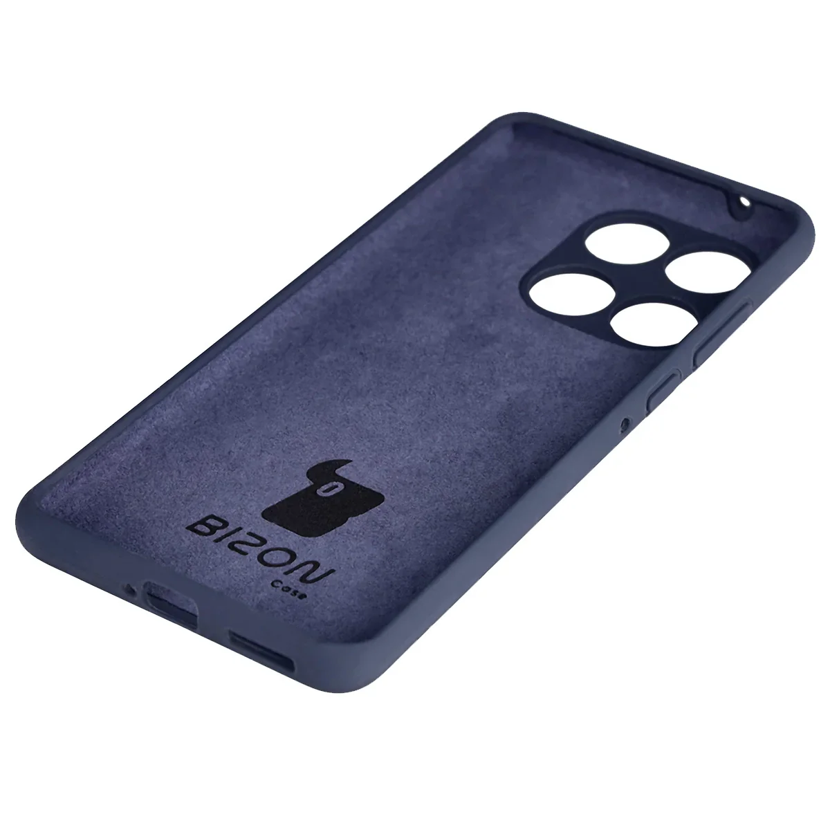 Silikon Handyhülle für Motorola Edge 60 Fusion / 60, Bizon Soft Case, Dunkelblau - Image 4