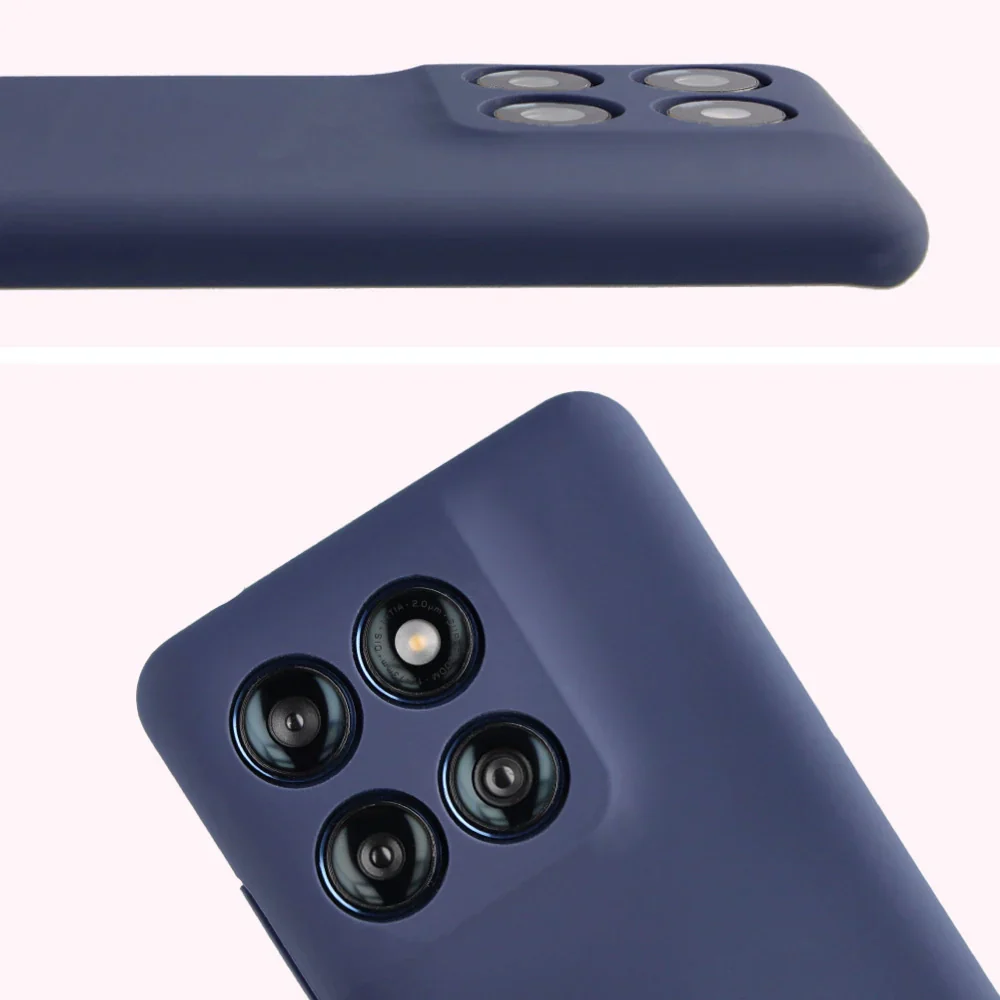 Silikon Handyhülle für Motorola Edge 60 Fusion / 60, Bizon Soft Case, Dunkelblau - Image 5