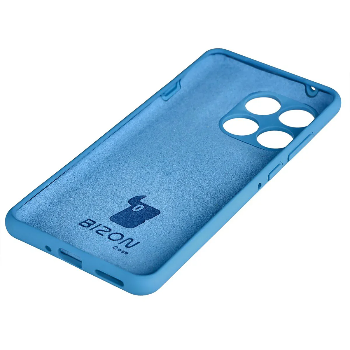 Silikon Handyhülle für Motorola Edge 60 Pro, Bizon Soft Case, Blau - Image 4
