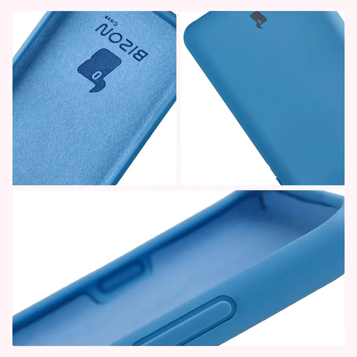 Silikon Handyhülle für Motorola Edge 60 Pro, Bizon Soft Case, Blau - Image 6