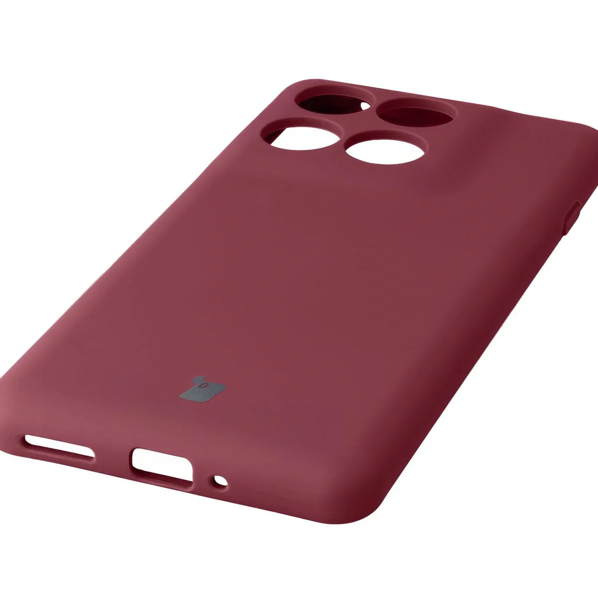 Silikon Handyhülle für Motorola Edge 60 Pro, Bizon Soft Case, Pflaumenfarbe - Image 3