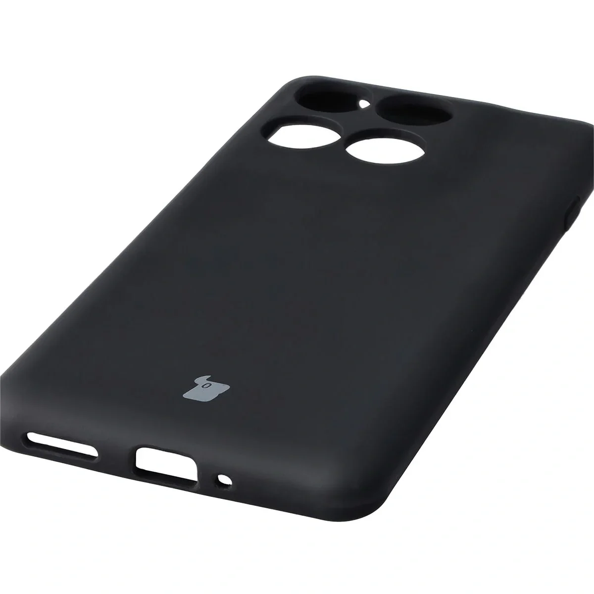 Silikon Handyhülle für Motorola Edge 60 Pro, Bizon Soft Case, Schwarz - Image 3