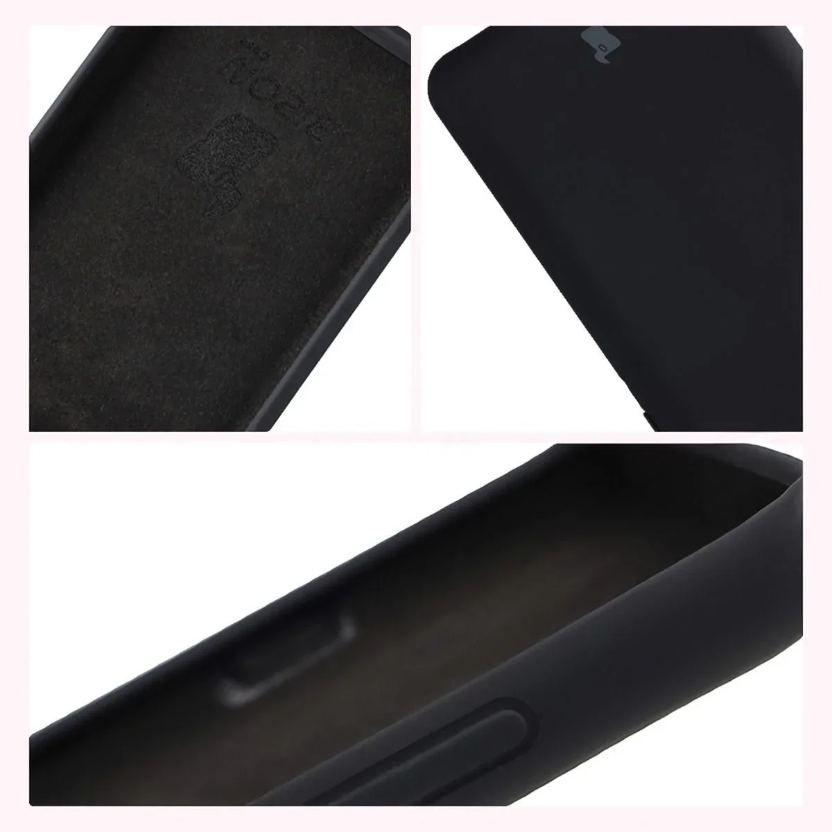 Silikon Handyhülle für Motorola Edge 60 Pro, Bizon Soft Case, Schwarz - Image 6