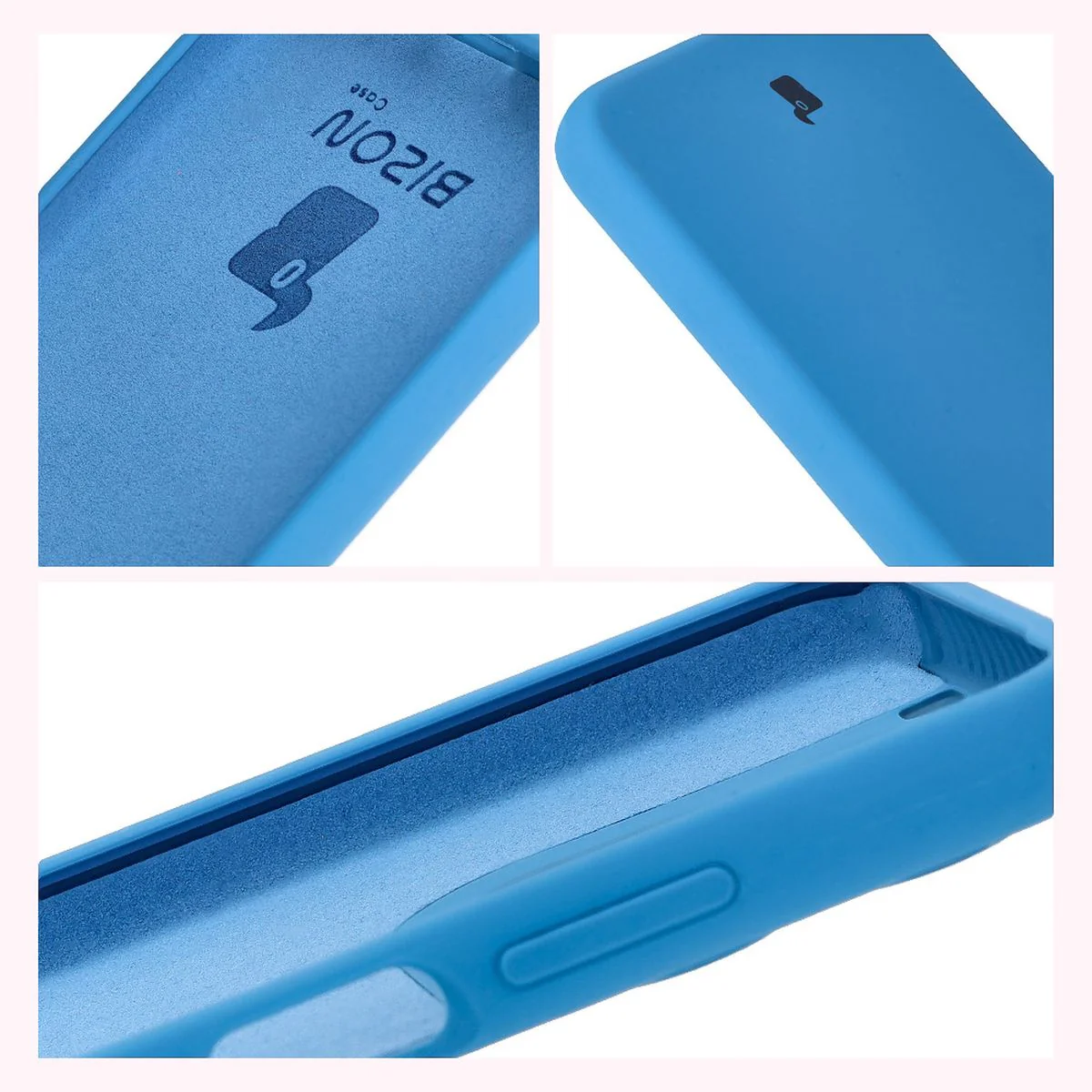 Silikon Handyhülle für Motorola Moto G15 / G15 Power, Bizon Soft Case, Blau - Image 6