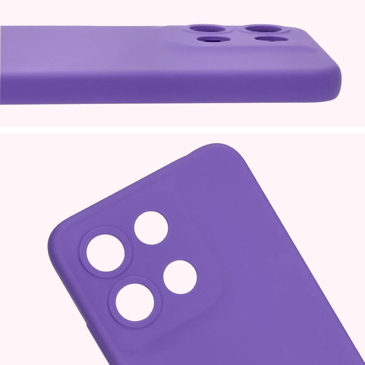 Silikon Handyhülle für Motorola Moto G15 / G15 Power, Bizon Soft Case, Violett - Image 5