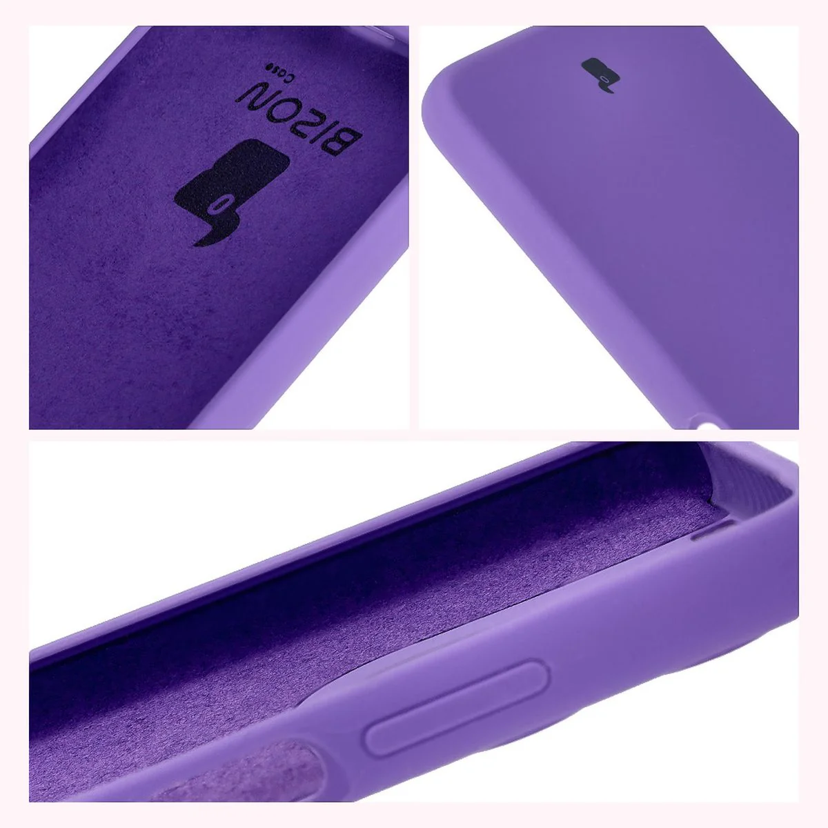 Silikon Handyhülle für Motorola Moto G15 / G15 Power, Bizon Soft Case, Violett - Image 6