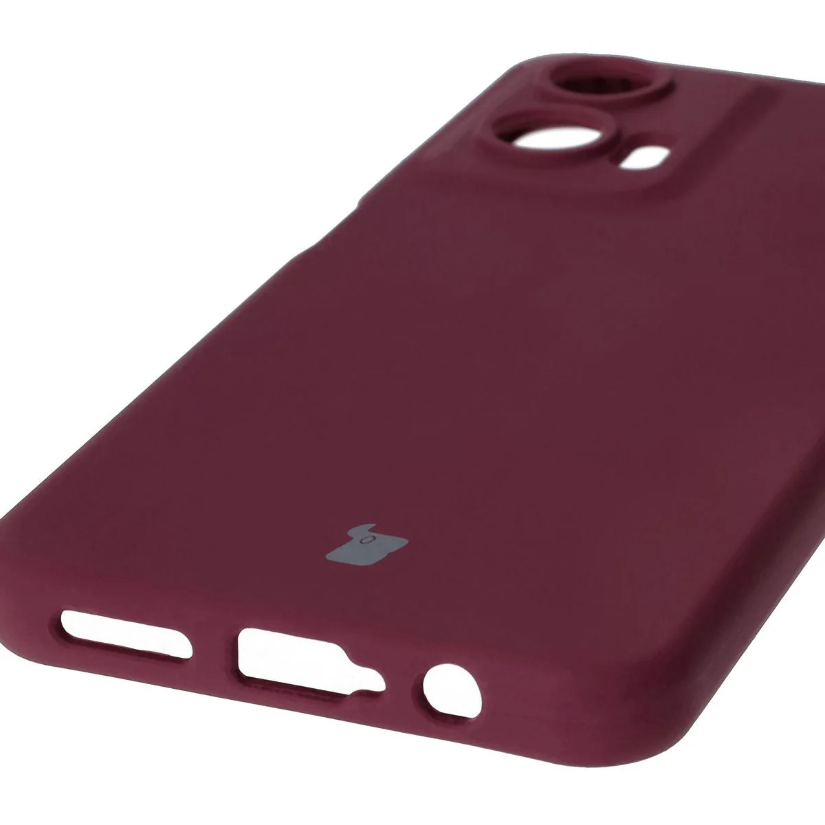 Silikon Handyhülle für Motorola Moto G35 5G, Bizon Soft Case, Pflaumenfarbe - Image 3