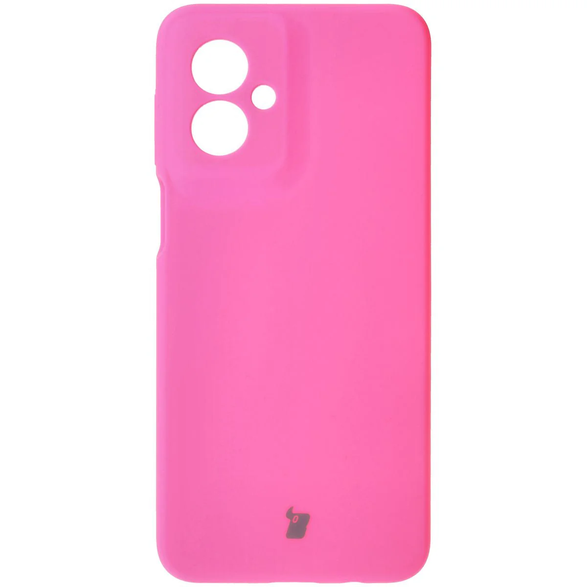 Silikon Handyhülle für Motorola Moto G55 5G, Bizon Soft Case, Neon-Pink - Image 2