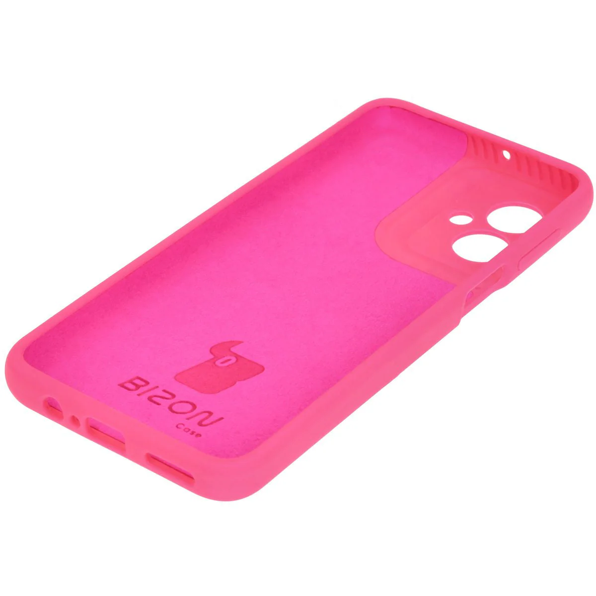 Silikon Handyhülle für Motorola Moto G55 5G, Bizon Soft Case, Neon-Pink - Image 4