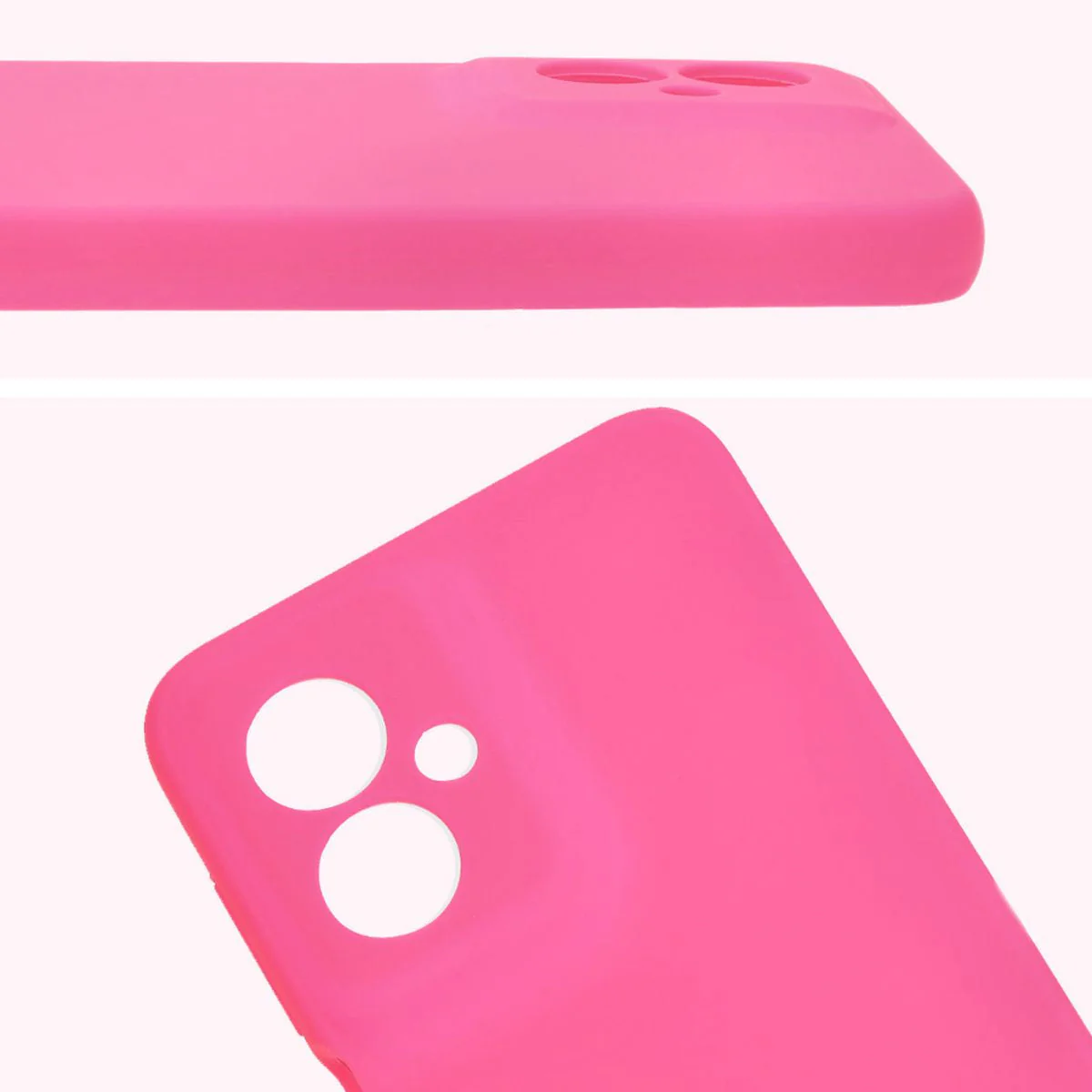 Silikon Handyhülle für Motorola Moto G55 5G, Bizon Soft Case, Neon-Pink - Image 5