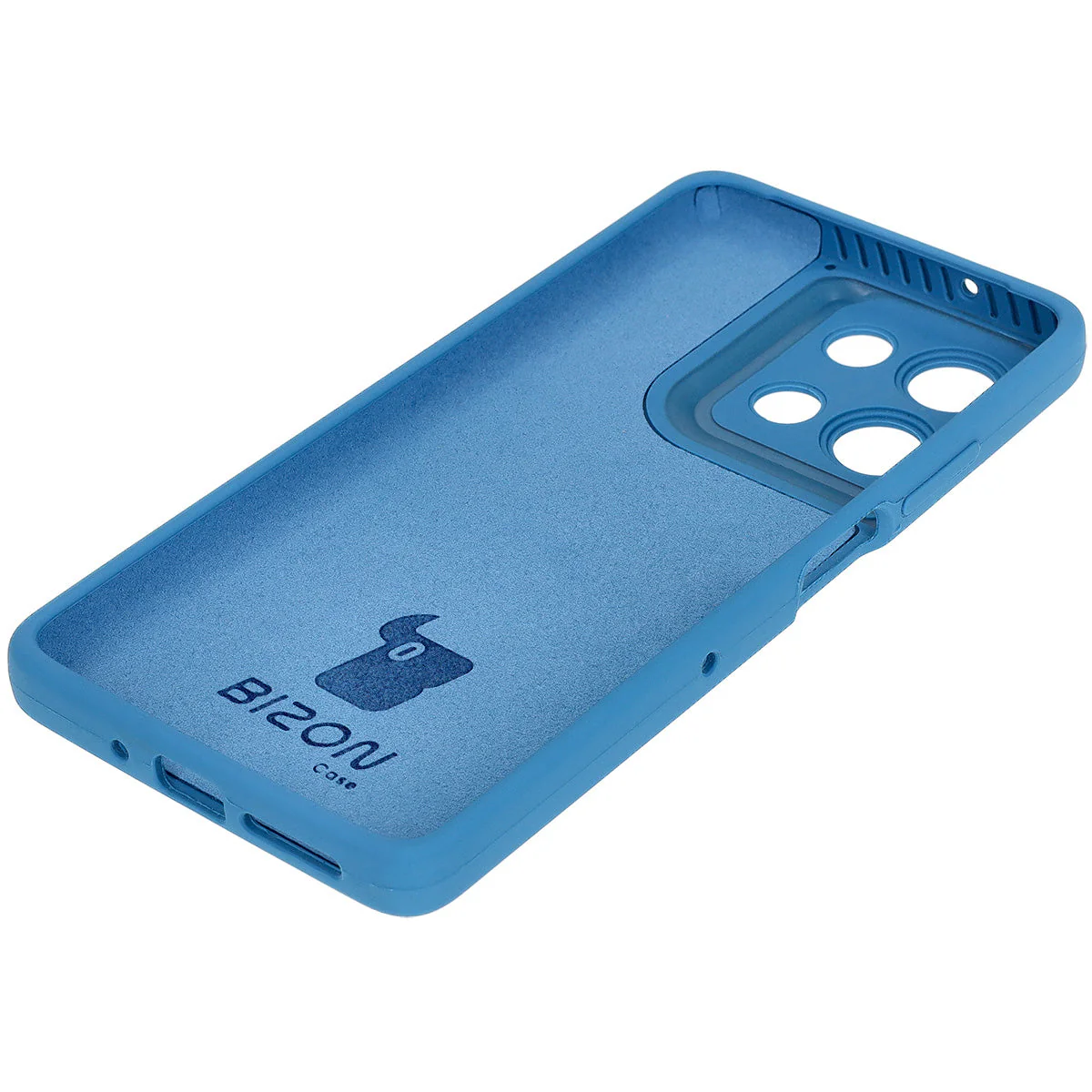 Silikon Handyhülle für Motorola Moto G75 5G, Bizon Soft Case, Blau - Image 4