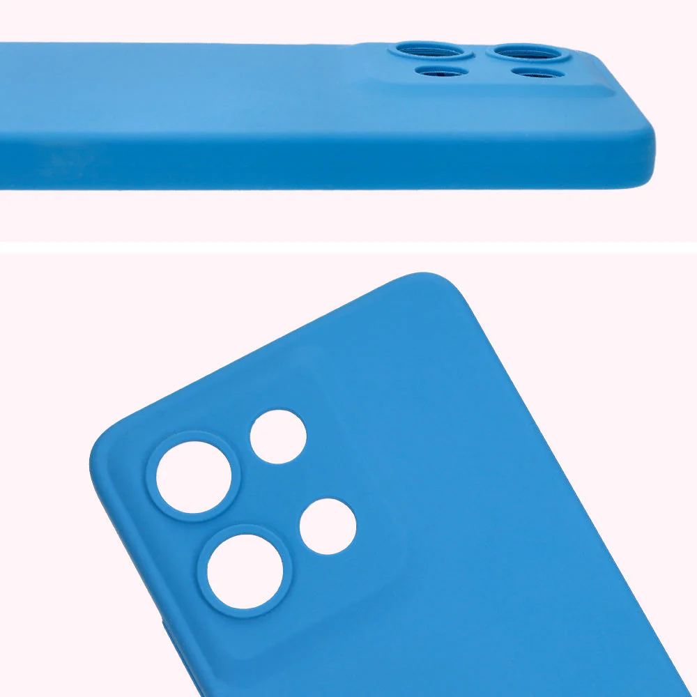 Silikon Handyhülle für Motorola Moto G75 5G, Bizon Soft Case, Blau - Image 5