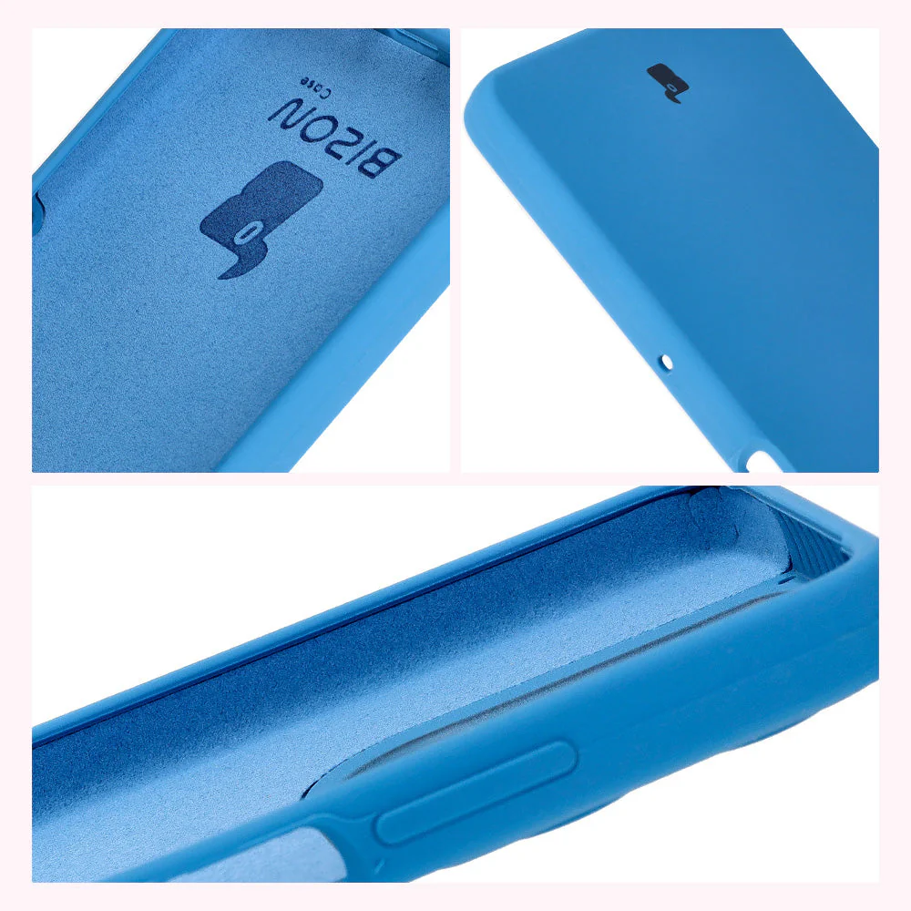 Silikon Handyhülle für Motorola Moto G75 5G, Bizon Soft Case, Blau - Image 6