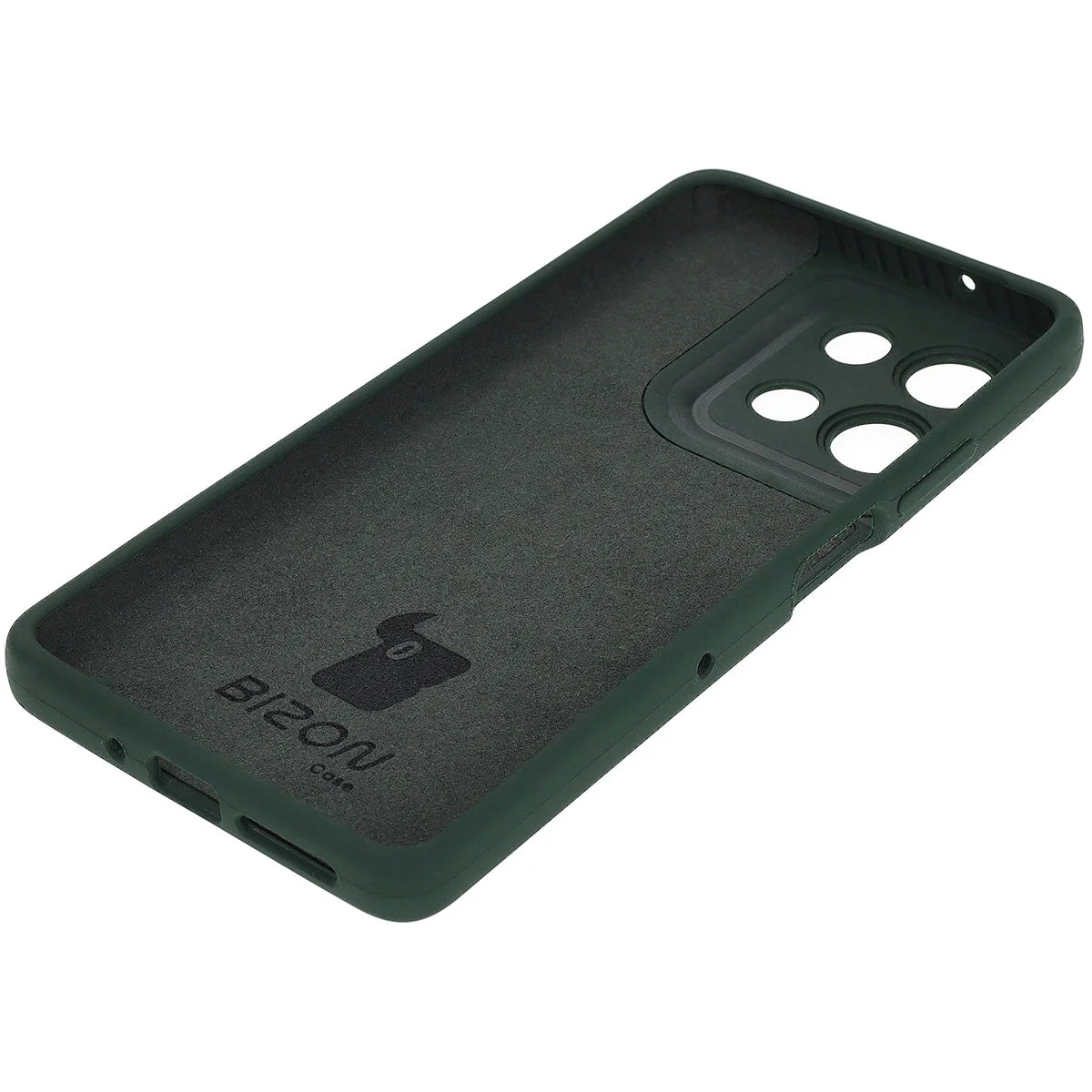 Silikon Handyhülle für Motorola Moto G75 5G, Bizon Soft Case, Dunkelgrün - Image 4
