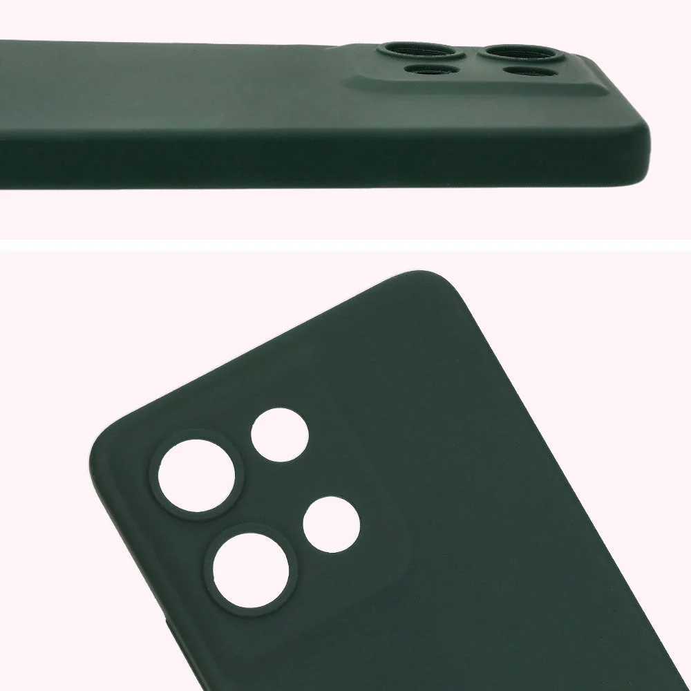 Silikon Handyhülle für Motorola Moto G75 5G, Bizon Soft Case, Dunkelgrün - Image 5