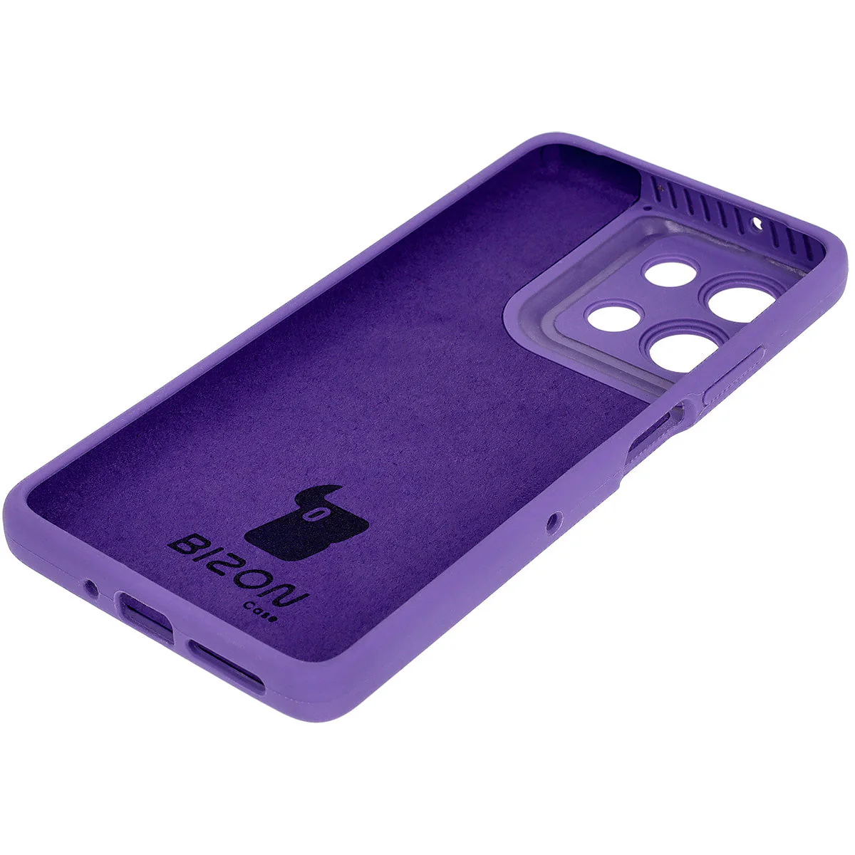Silikon Handyhülle für Motorola Moto G75 5G, Bizon Soft Case, Violett - Image 4