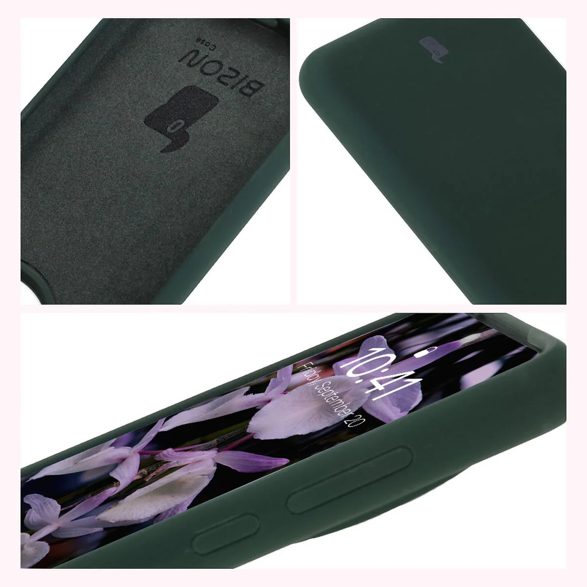 Silikon Handyhülle für OnePlus 13, Bizon Soft Case, Dunkelgrün - Image 6