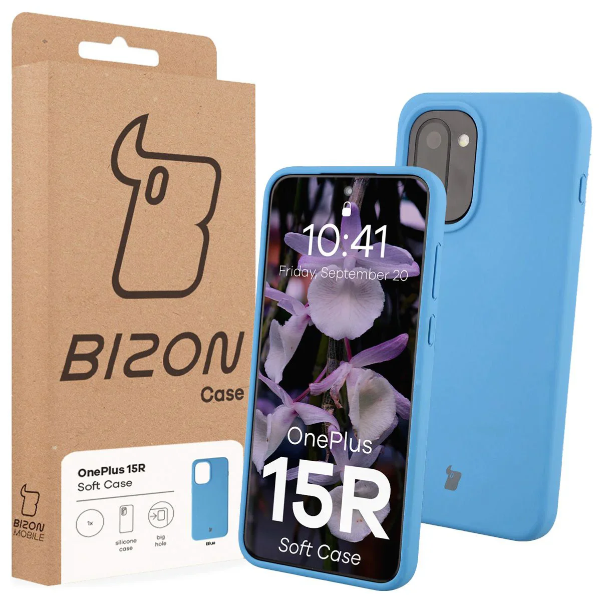 Silikon Handyhülle für OnePlus 15R, Bizon Soft Case, Blau - Image 7