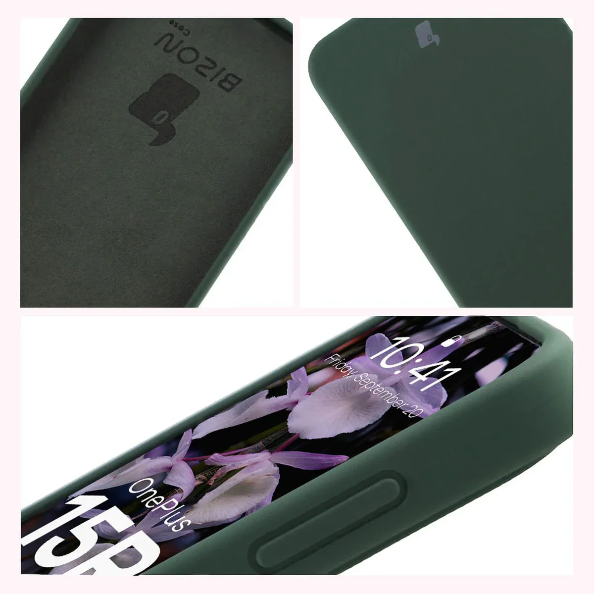 Silikon Handyhülle für OnePlus 15R, Bizon Soft Case, Dunkelgrün - Image 6