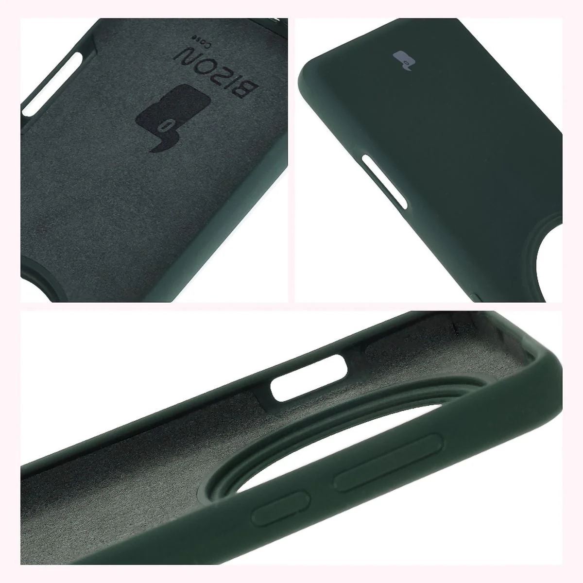 Silikon Handyhülle für Oppo Find X8 Pro, Bizon Soft Case, Dunkelgrün - Image 6