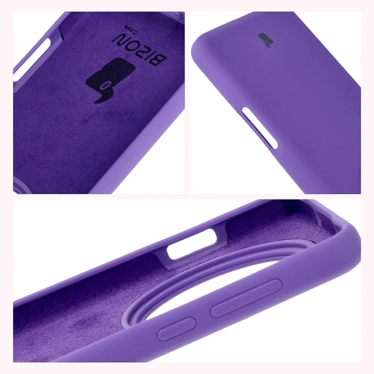 Silikon Handyhülle für Oppo Find X8 Pro, Bizon Soft Case, Violett - Image 6