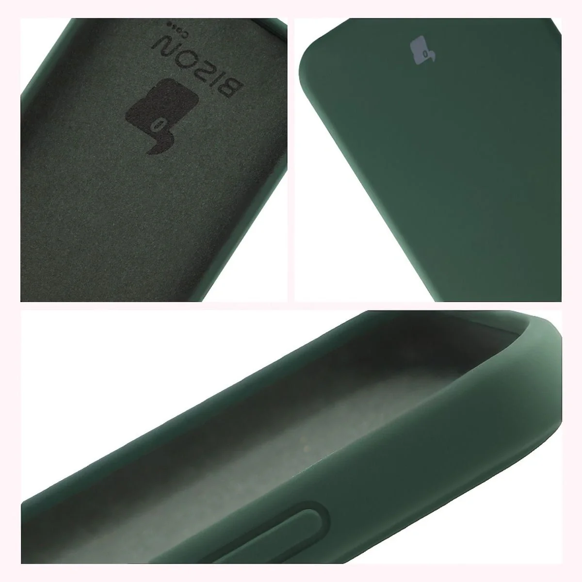 Silikon Handyhülle für Oppo Reno 14, Bizon Soft Case, Dunkelgrün - Image 5