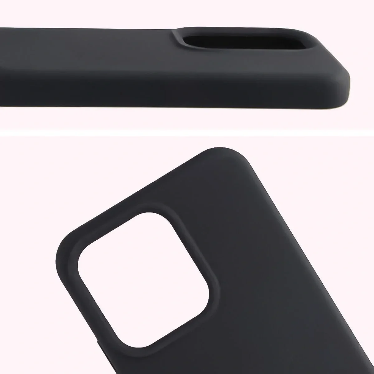 Silikon Handyhülle für Oppo Reno 14, Bizon Soft Case, Schwarz - Image 5