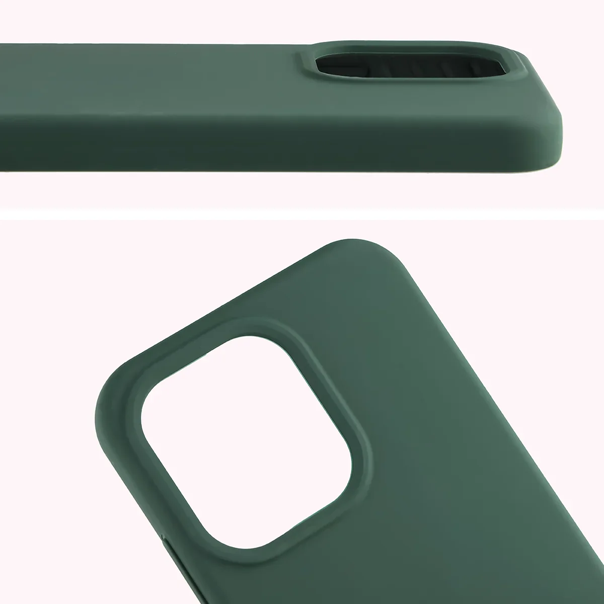 Silikon Handyhülle für Oppo Reno 15 Pro, Bizon Soft Case, Dunkelgrün - Image 5