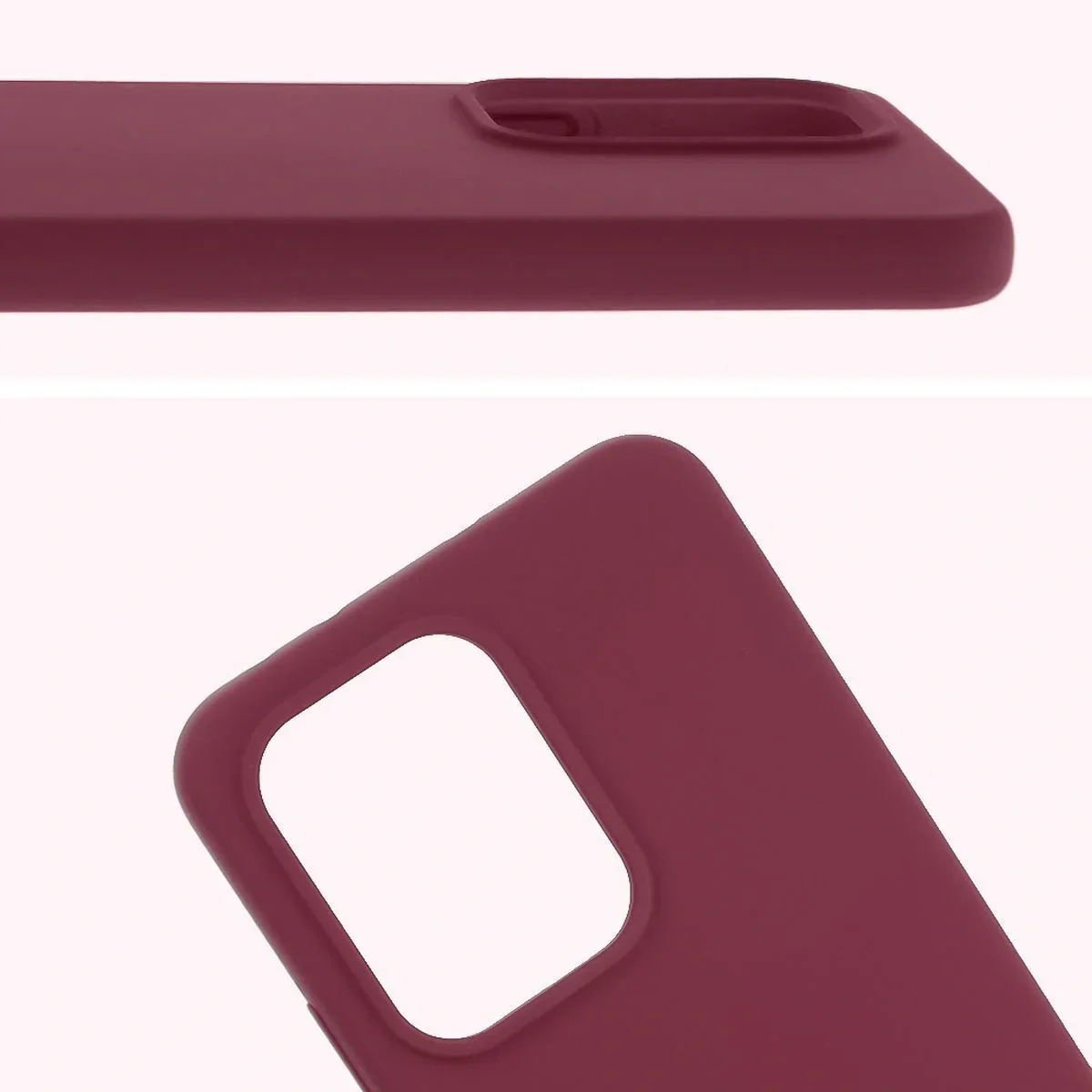 Silikon Handyhülle für Oppo Reno13, Bizon Soft Case, Pflaumenfarbe - Image 5