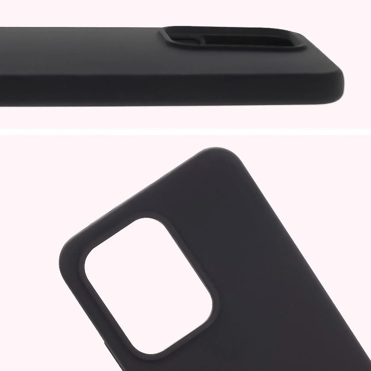 Silikon Handyhülle für Oppo Reno13, Bizon Soft Case, Schwarz - Image 5