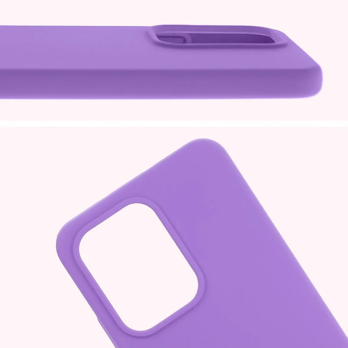 Silikon Handyhülle für Oppo Reno13, Bizon Soft Case, Violett - Image 5