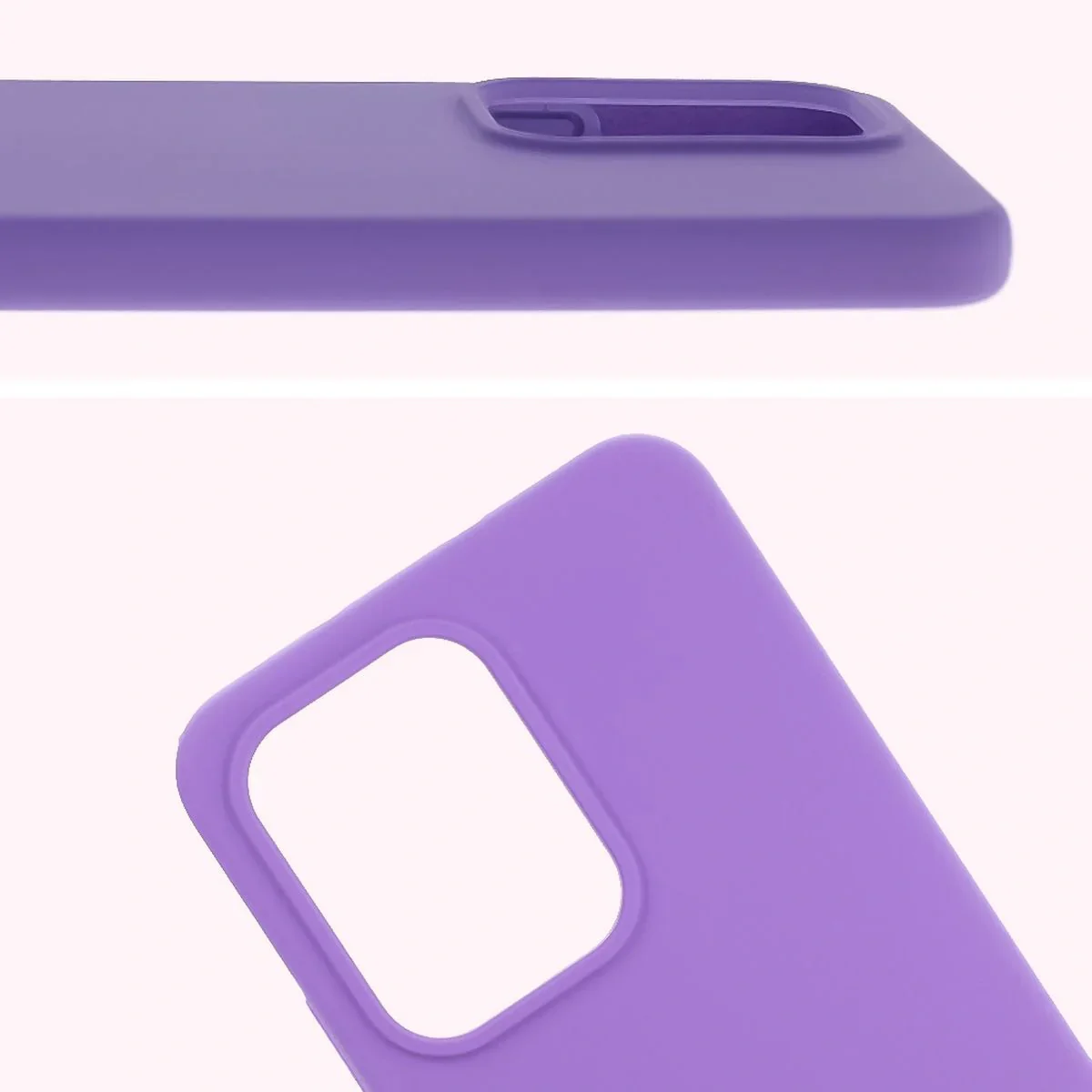 Silikon Handyhülle für Oppo Reno13 Pro, Bizon Soft Case, Violett - Image 5
