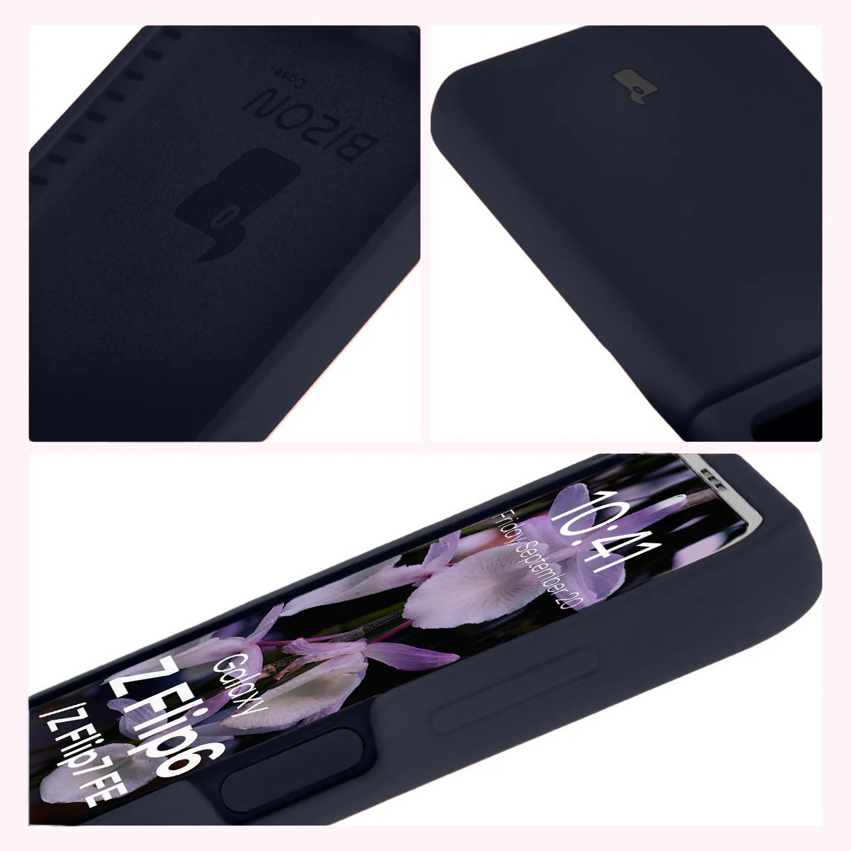 Silikon Handyhülle für Galaxy Z Flip7 FE / Z Flip6, Bizon Soft Case, Dunkelblau - Image 11
