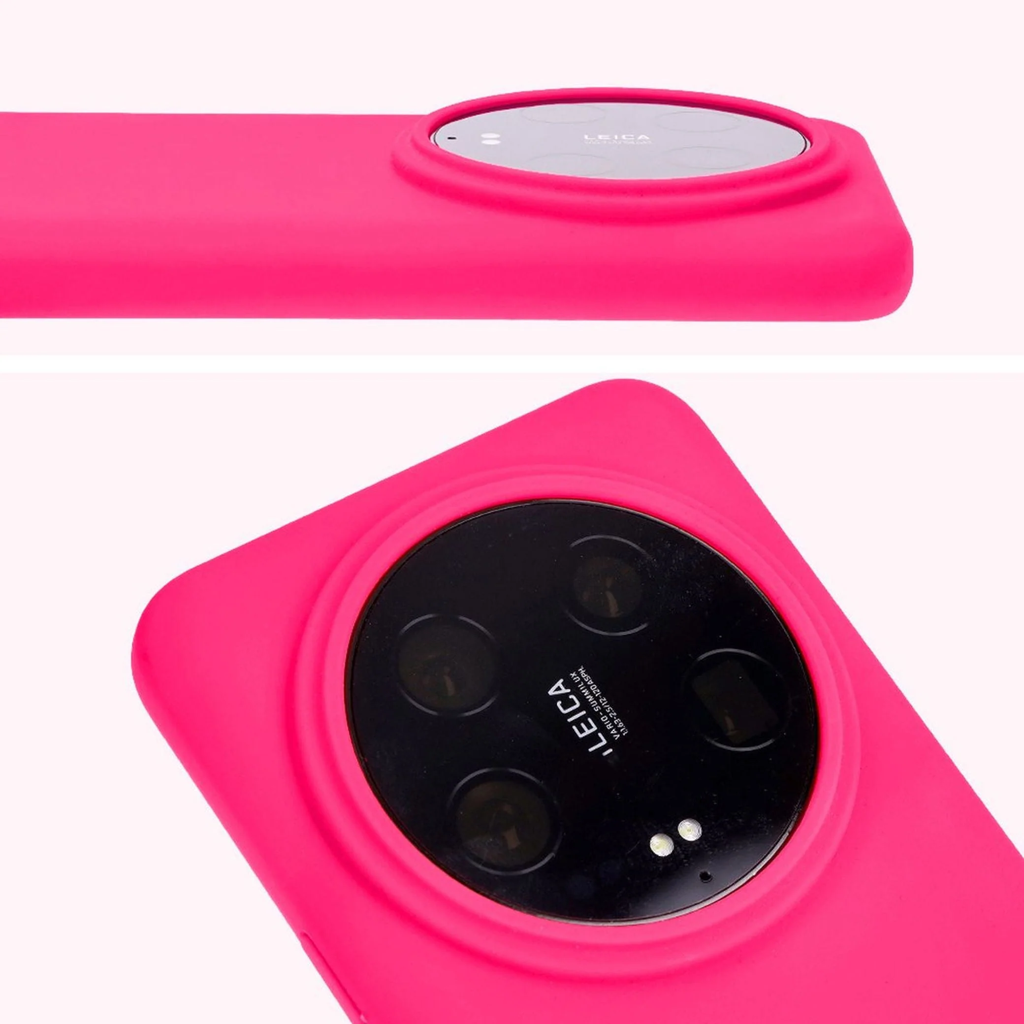Silikon Handyhülle für Xiaomi 14 Ultra, Bizon Soft Case, Neon-Pink - Image 10