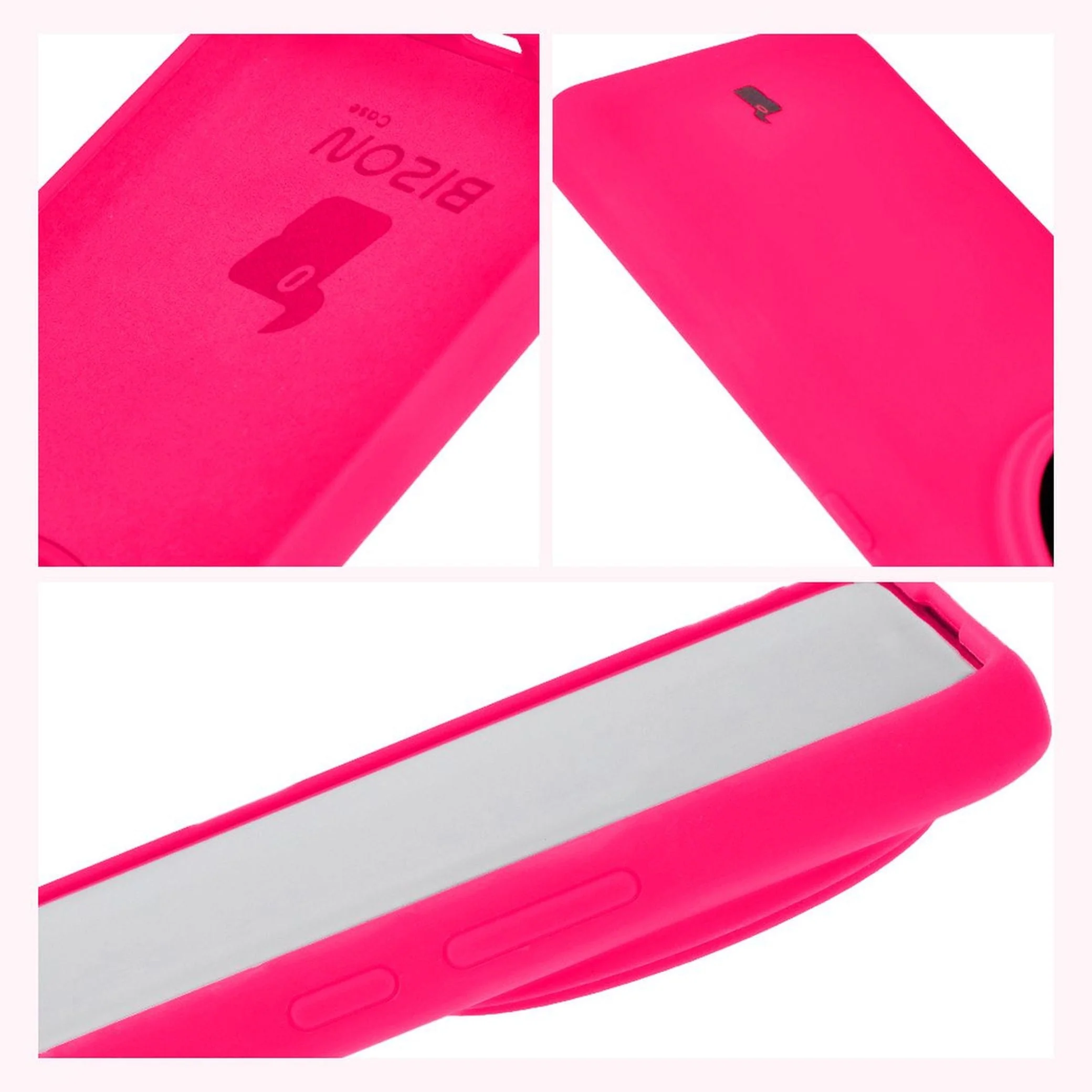 Silikon Handyhülle für Xiaomi 14 Ultra, Bizon Soft Case, Neon-Pink - Image 11