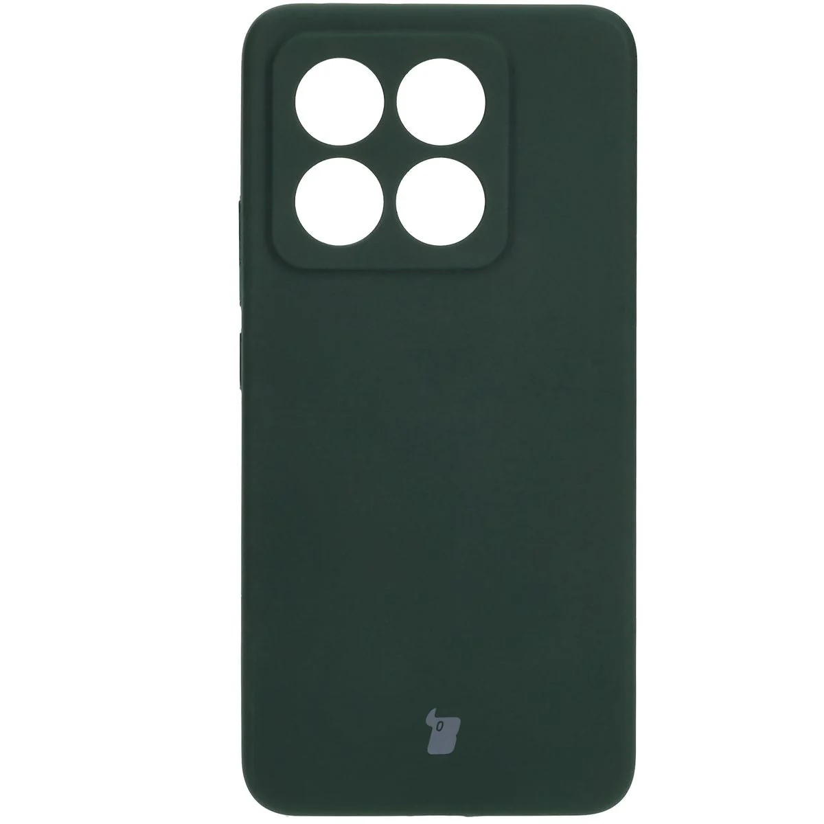 Silikon Handyhülle für Xiaomi 14T, Bizon Soft Case, Dunkelgrün - Image 2
