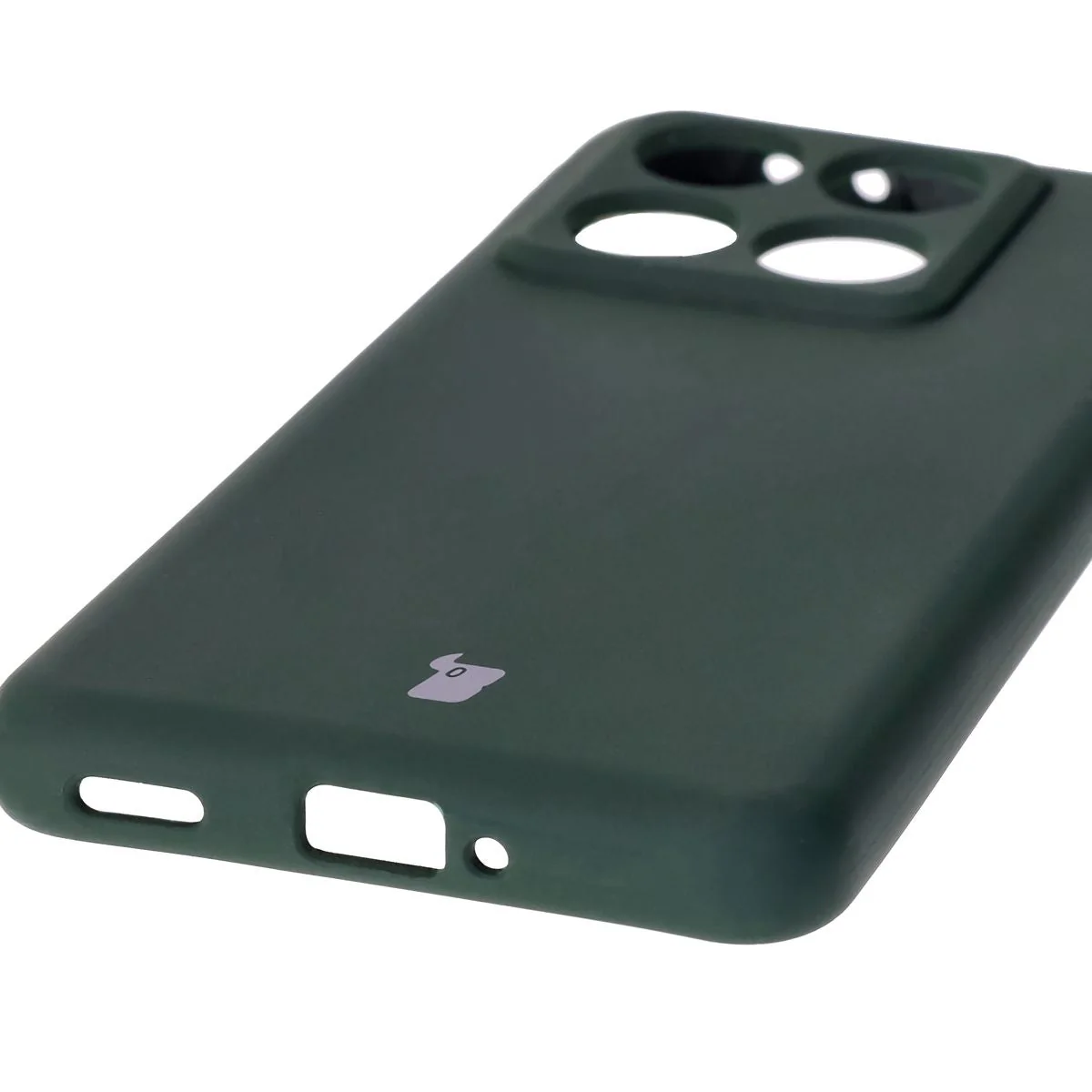 Silikon Handyhülle für Xiaomi 14T Pro, Bizon Soft Case, Dunkelgrün - Image 3