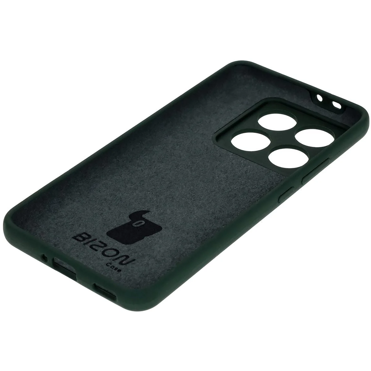 Silikon Handyhülle für Xiaomi 14T Pro, Bizon Soft Case, Dunkelgrün - Image 4