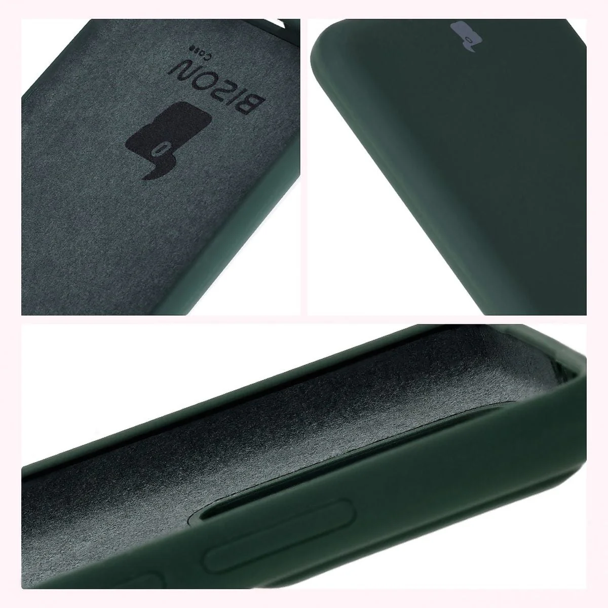 Silikon Handyhülle für Xiaomi 14T Pro, Bizon Soft Case, Dunkelgrün - Image 6