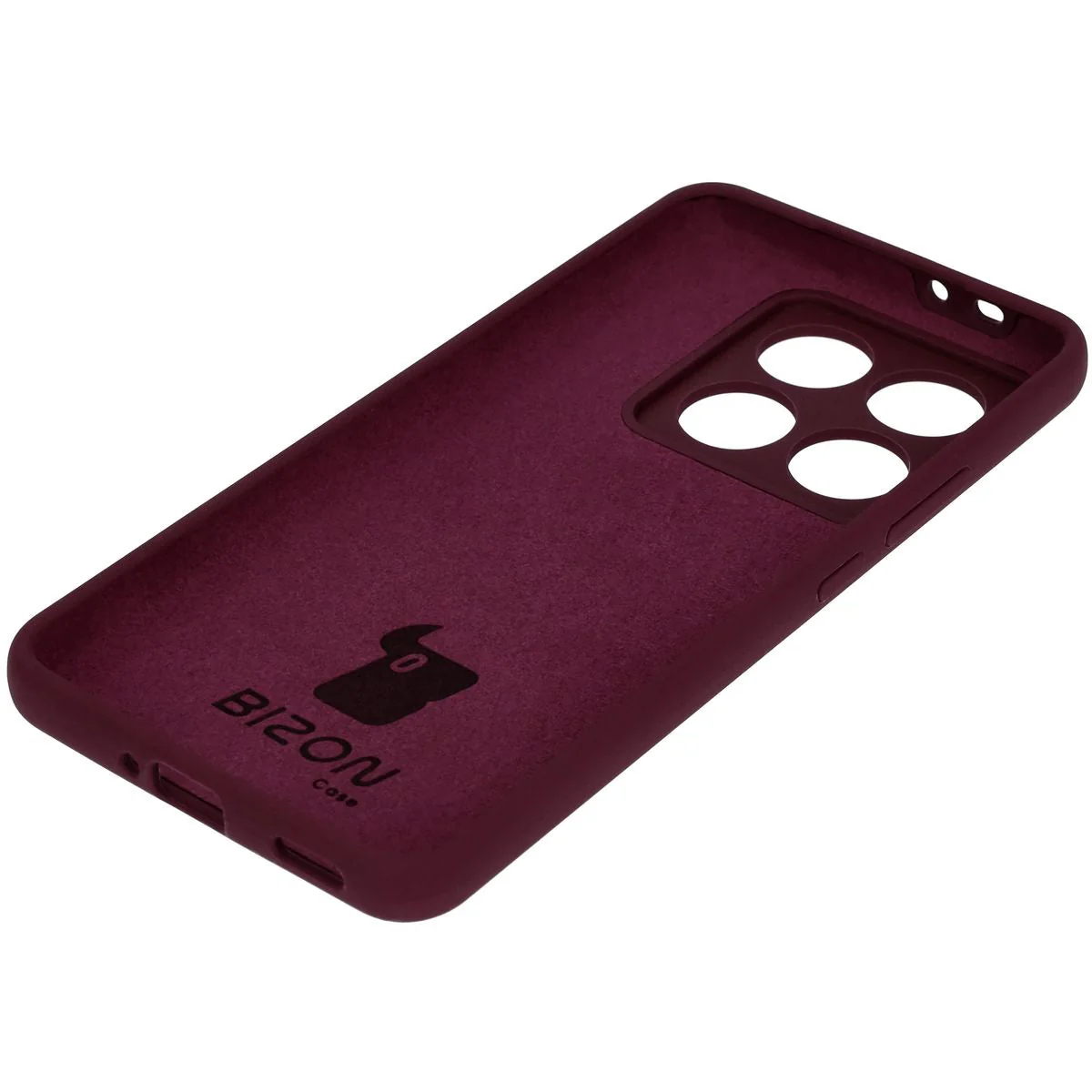 Silikon Handyhülle für Xiaomi 14T Pro, Bizon Soft Case, Pflaumenfarbe - Image 4