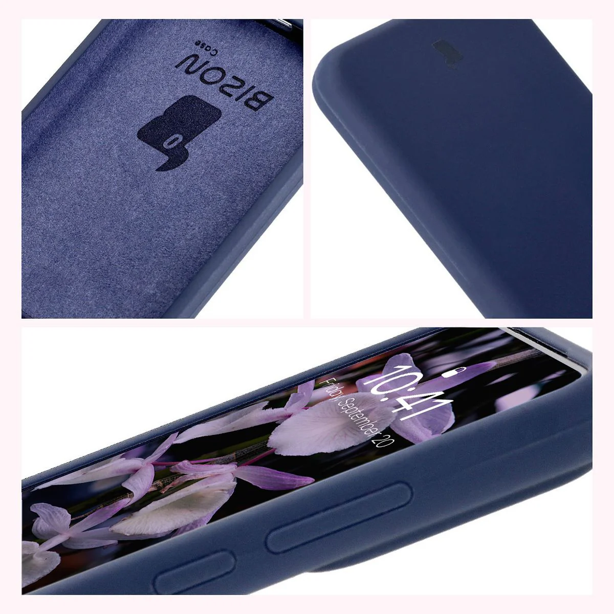 Silikon Handyhülle für Xiaomi 15, Bizon Soft Case, Dunkelblau - Image 6