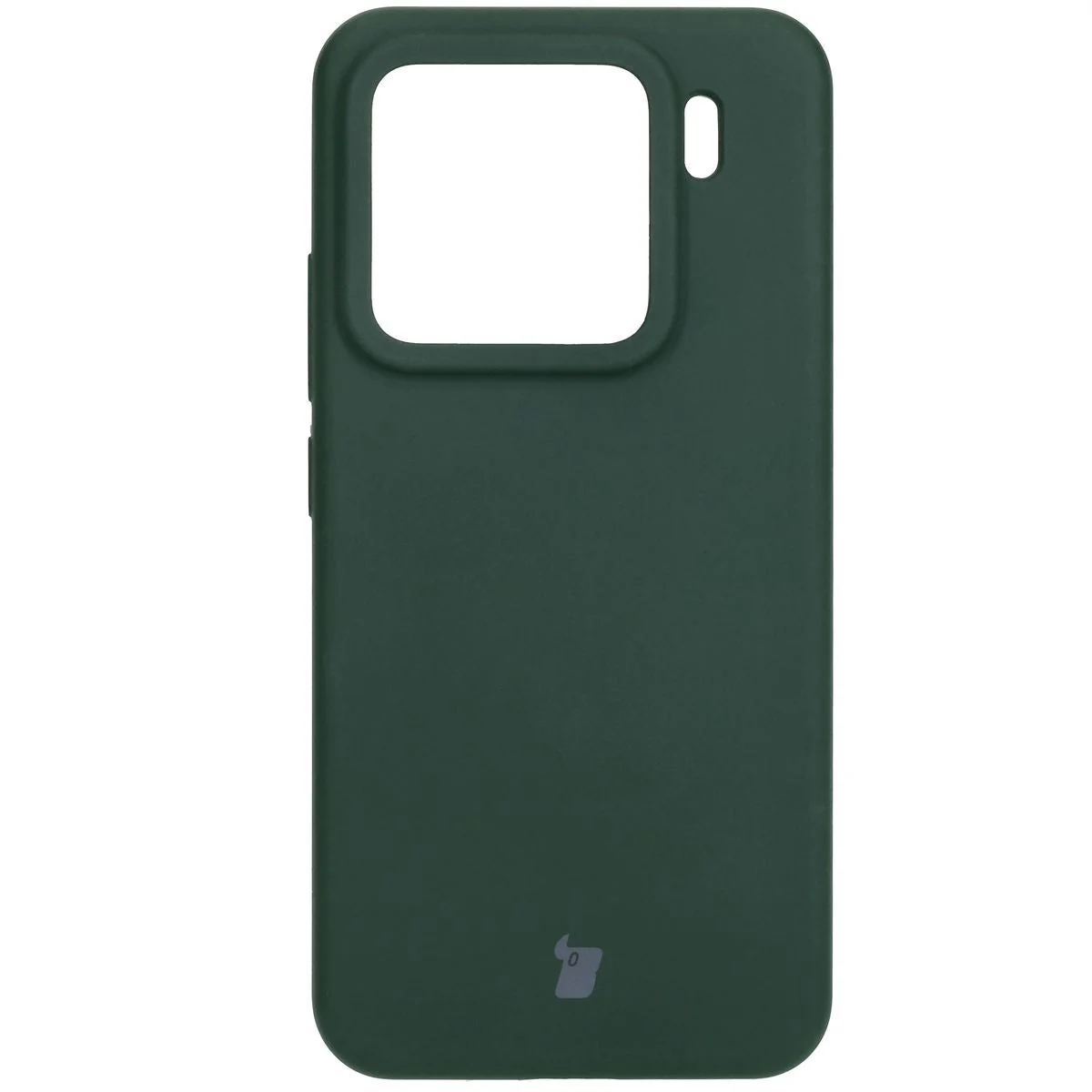 Silikon Handyhülle für Xiaomi 15, Bizon Soft Case, Dunkelgrün - Image 2