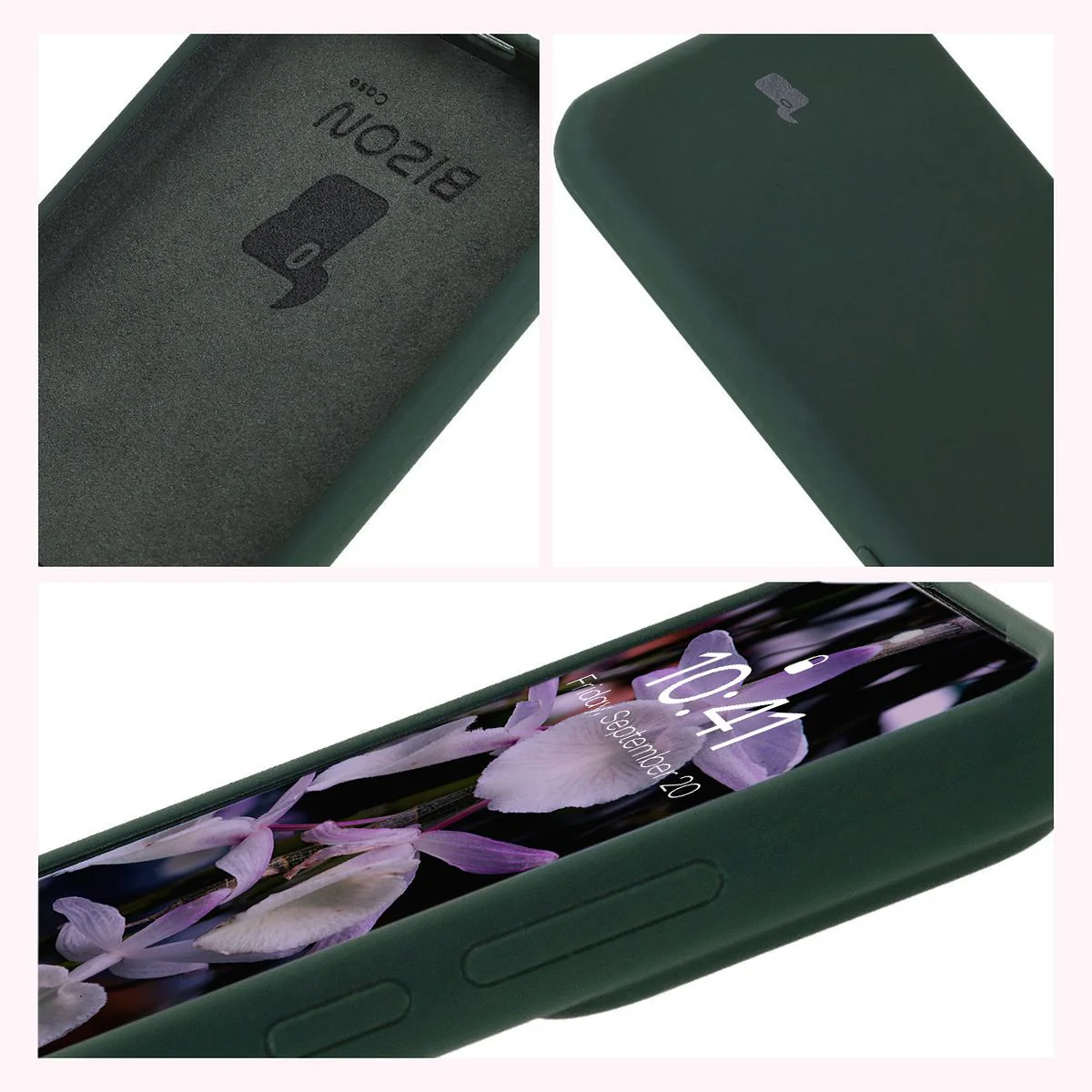Silikon Handyhülle für Xiaomi 15, Bizon Soft Case, Dunkelgrün - Image 6